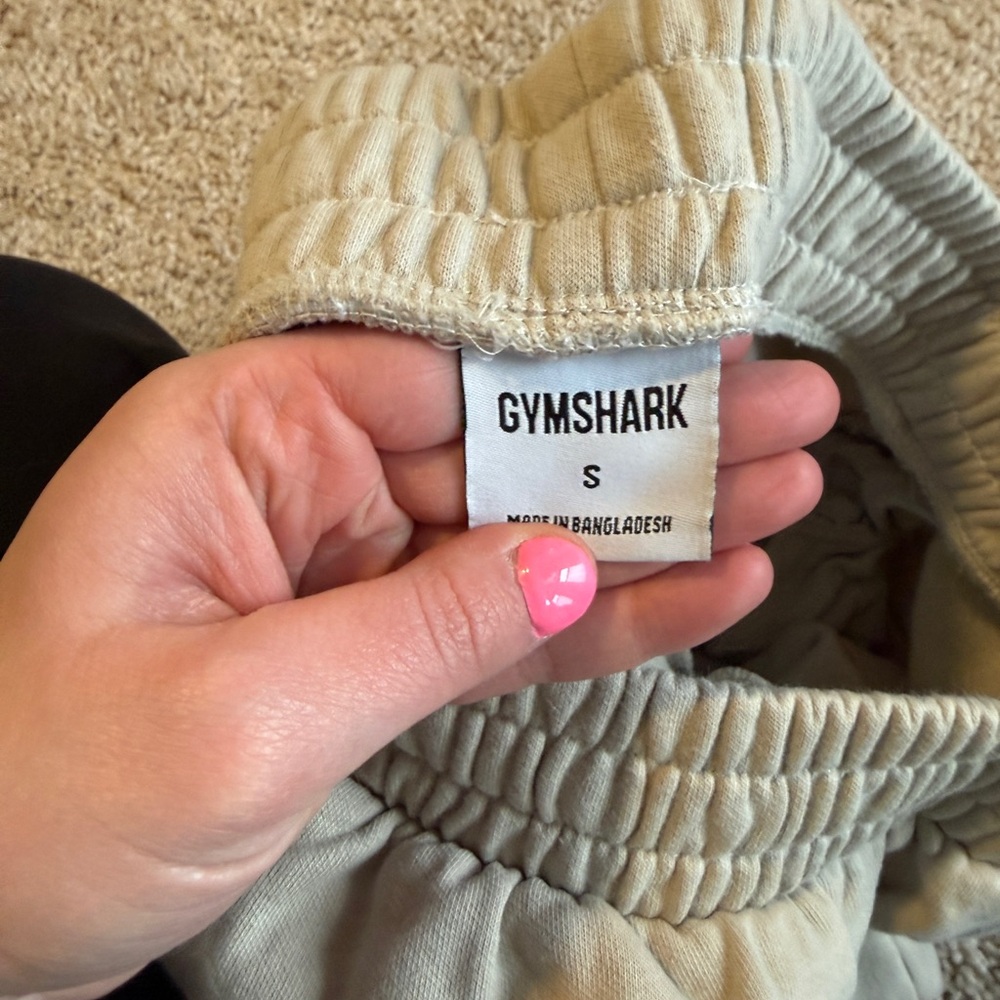 Gymshark Light Tan Athletic Shorts - Picture 3 of 3